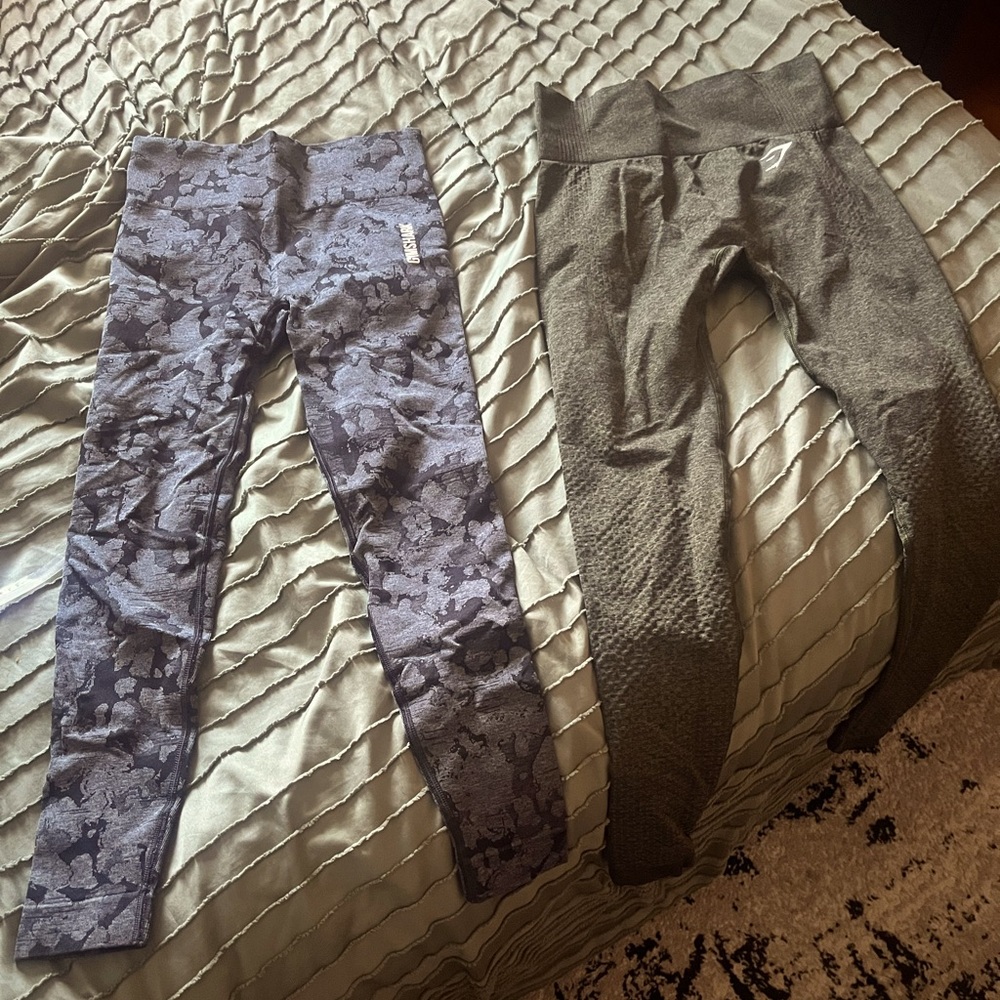 Two pairs of Gymshark leggings